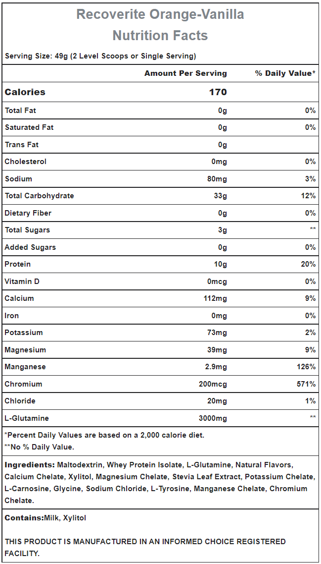 Hammer Nutrition | Recoverite 2.0 | Post-Workout Recovery Drink | 10 Gram Proteïne - Image 4