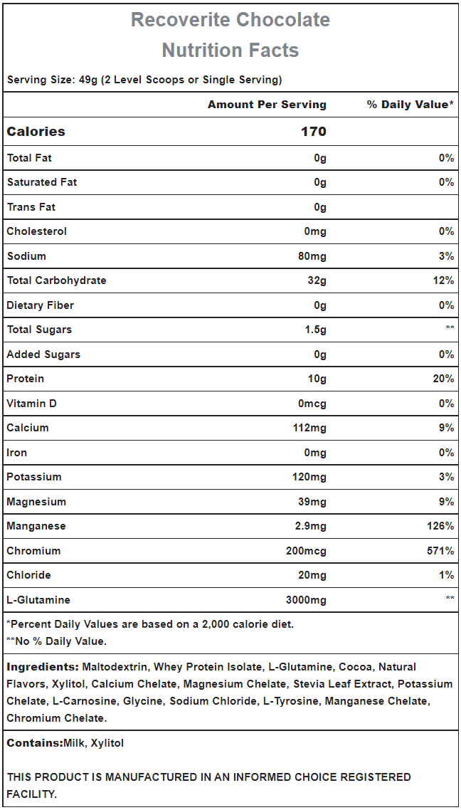 Hammer Nutrition | Recoverite 2.0 | Post-Workout Recovery Drink | 10 Gram Proteïne - Image 5
